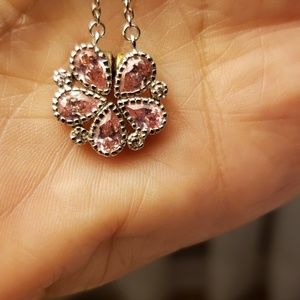 Pink Magnetic Flower Necklace